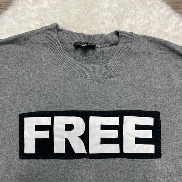 Wilfred FREE Sweater Crewneck Pullover Womens Size XS Grey Cotton - Picture 3 of 9